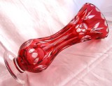 VAZA CRISTAL COLORAT ROSU RUBIN 21 CM