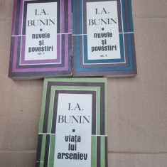 I. A. Bunin Nuvele si povestiri (2 volume), Viata lui Arseniev (1 volum)