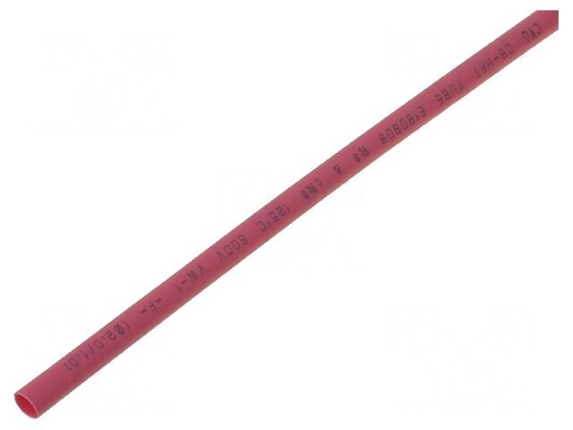 Manşon termocontractabil 19,1mm 1m roşu