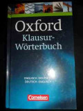 Oxford Klausur-worterbuch - English-deutsch, Deutsch-english - Colectiv ,545342