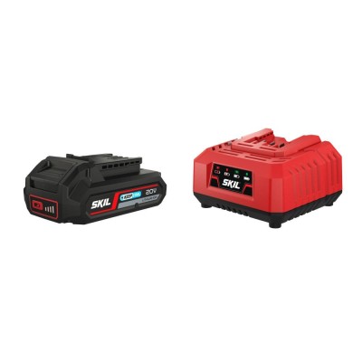 SKIL 3116 AA, Set incarcator si acumulator Li-Ion 20V Max, 2.0Ah, PWRCORE 20, indicator LED foto