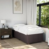 Gossi cadru de pat, maro inchis, 80x200 cm, material textil