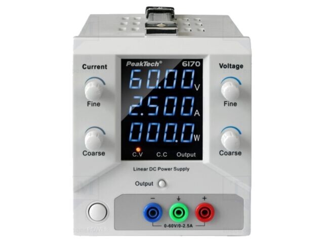 Alimentator de laborator canal unic PEAKTECH 0-60VDC 0-2,5A