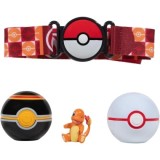 Pokemon Clip &#039;n&#039; Go Poke Ball Belt Set cu figurina Charmander