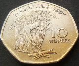 Cumpara ieftin Moneda exotica 10 RUPII - MAURITIUS, anul 1997 *cod 4923 B, Africa