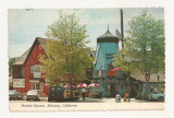 US1 - Carte Postala - USA - Hamlet Square, Solvang, California, circulata
