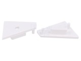 Obturator Alb pentru Profile LED, 20 Buc, ABS GEN2 cu Orificiu