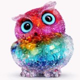 Bufniță pietre semiprețioase 7 chakre, simbol al &icirc;nțelepciunii