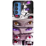 Husa compatibila cu Motorola G20 model Naruto Eyes Jutsu, Silicon, TPU, Viceversa, Transparent, Carcasa