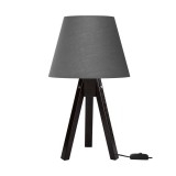 Cumpara ieftin Veioza Adeck, Pako World, E27, Maro-Gri, 25x25x45 cm