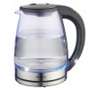 Fierbator electric, fabricat din sticla borosilicata, otel inoxidabil, capac din plastic, iluminare din spate cu LED, capacitate 1,8 litri, 1850-2200