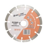 Disc diamantat segmentat 150x22.23mm, segment 10mm pentru caramida, beton, zidarie, boltari, piatra Breckner Germany