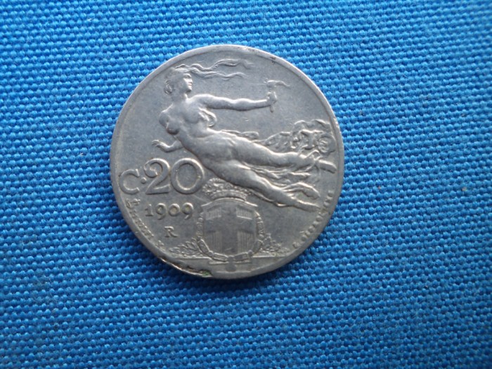 20 CENTISIMI 1909 -ITALIA