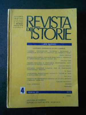 REVISTA DE ISTORIE. APRILIE 1977. Nr. 4 foto