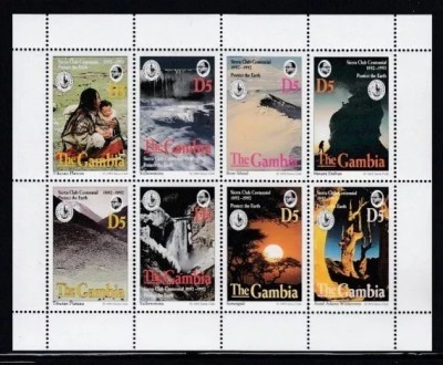 Gambia 1994 - Sierra Club, vederi, natura, bloc neuzat foto