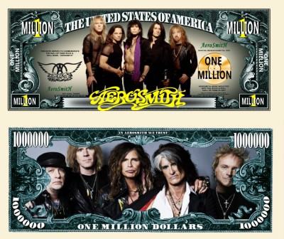 !!! SUA = FANTASY NOTE (TJ6) = TRUPA &amp;#039;&amp;#039; AEROSMITH &amp;#039;&amp;#039; - 2023 - UNC foto