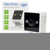 Camera de supraveghere IP PNI IP744 4MP cu audio bidirectional