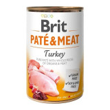 Pachet 6x400g Hrana umeda pentru caini Brit Pate &amp; Meat, Curcan, Brit Care