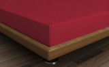 Cumpara ieftin Cearceaf de pat cu elastic, 160x200 cm, 100% bumbac ranforce, Patik, Maroon, rosu inchis