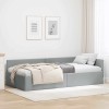 VidaXL Cadru de pat colțar cu headboard Gri deschis 80 x 200 cm 42016027