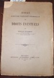 Essai sur une theorie generale des droits eventuels Volume 2