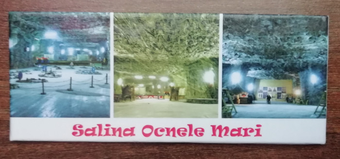 M3 C3 - Magnet frigider - tematica turism - Salina Ocnele Mari - Romania 46