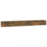 Dulapuri perete 2 buc stejar afumat 102x30x20 cm lemn prelucrat