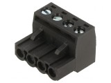 Adaptor Conector EURO 5.08MM 4 Pini Negru, MOLEX