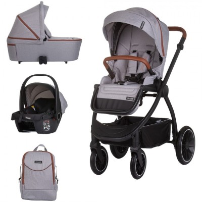 Carucior Chipolino Prestige 3 in 1 cloud grey foto