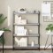 Gossi biblioteca cu 4 niveluri gri sonoma 80x30x120 cm lemn prelucrat