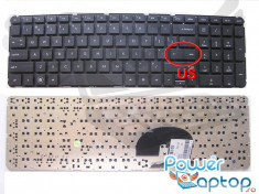 Tastatura Laptop HP 608559 121 layout US fara rama enter mic foto