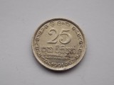 25 CENTS 1991 SRI LANKA, Asia