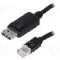 Cablu DisplayPort - DisplayPort, DisplayPort mufa, mini DisplayPort mufa, 1.8m, negru, QOLTEC - 50434