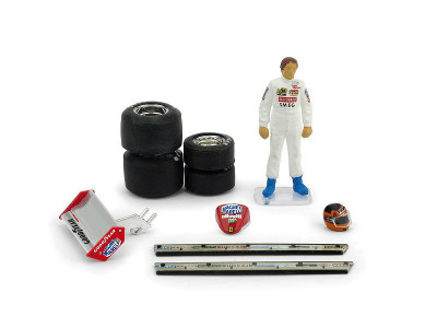 Figurina Gille Villeneuve 1982 + Accesorii, 1:43 Brumm foto