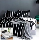 Cumpara ieftin Lenjerie Pat Python Px001, Bumbac, 4 Piese, Cu Elastic, Gri, Negru