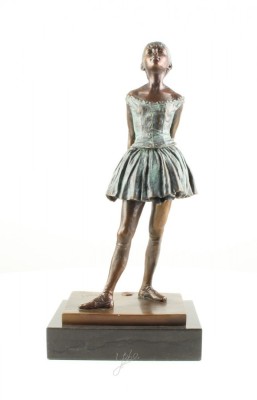 Dansatoare - statueta din bronz pe soclu din marmura BE-87 foto
