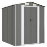 Cumpara ieftin Sopron de gradina, gri deschis, 192x191x223 cm, otel galvanizat