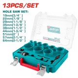 Set 13 freze TOTAL HSS M3 - 19-64mm