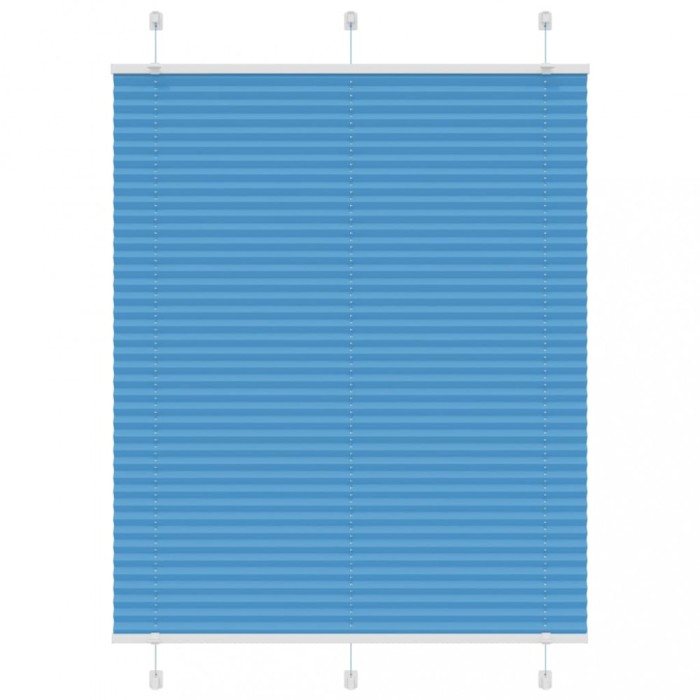 vidaXL Jaluzea plisată Albastru 105x150 cm Lățime țesătură 104,4 cm