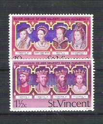 St. Vincent 1977 Jubilee Queen Elizabeth II, MNH A.94 foto