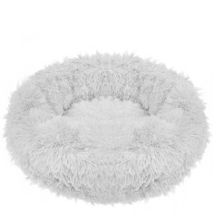 Pat Sersimo pentru caini si pisici, cu husa detasabila, gri, diametru 80cm Household NewTrend