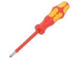 Șurubelniță Izolată Wera Pozidriv PZ1, Lamă 80mm, Standard VDE
