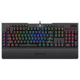 Tastatura gaming mecanica Redragon Brahma, Iluminare RGB, Negru