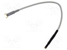 Cablu de &icirc;mpăm&acirc;ntare soclu 0,6mm cu mufă tip furcă gri CAL TEST