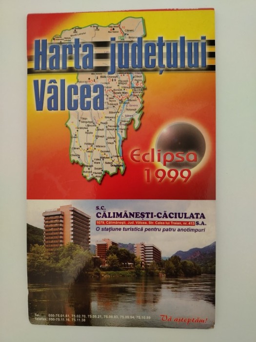 Harta Județului V&acirc;lcea