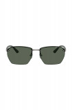 Armani Exchange ochelari de soare barbati, culoarea verde