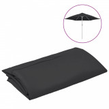 P&acirc;nză de schimb umbrelă de soare de exterior, negru, 300 cm