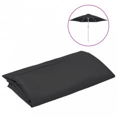 Panza de schimb umbrela de soare de exterior, negru, 300 cm GartenMobel Dekor