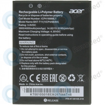 Acer Liquid Z630, Liquid Z630S Baterie 3900/4000mAh BAT-T11(1ICP4/68/88) foto