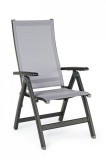 Cumpara ieftin Fotoliu recliner gradina negru gri Cruise 59x71x113 cm